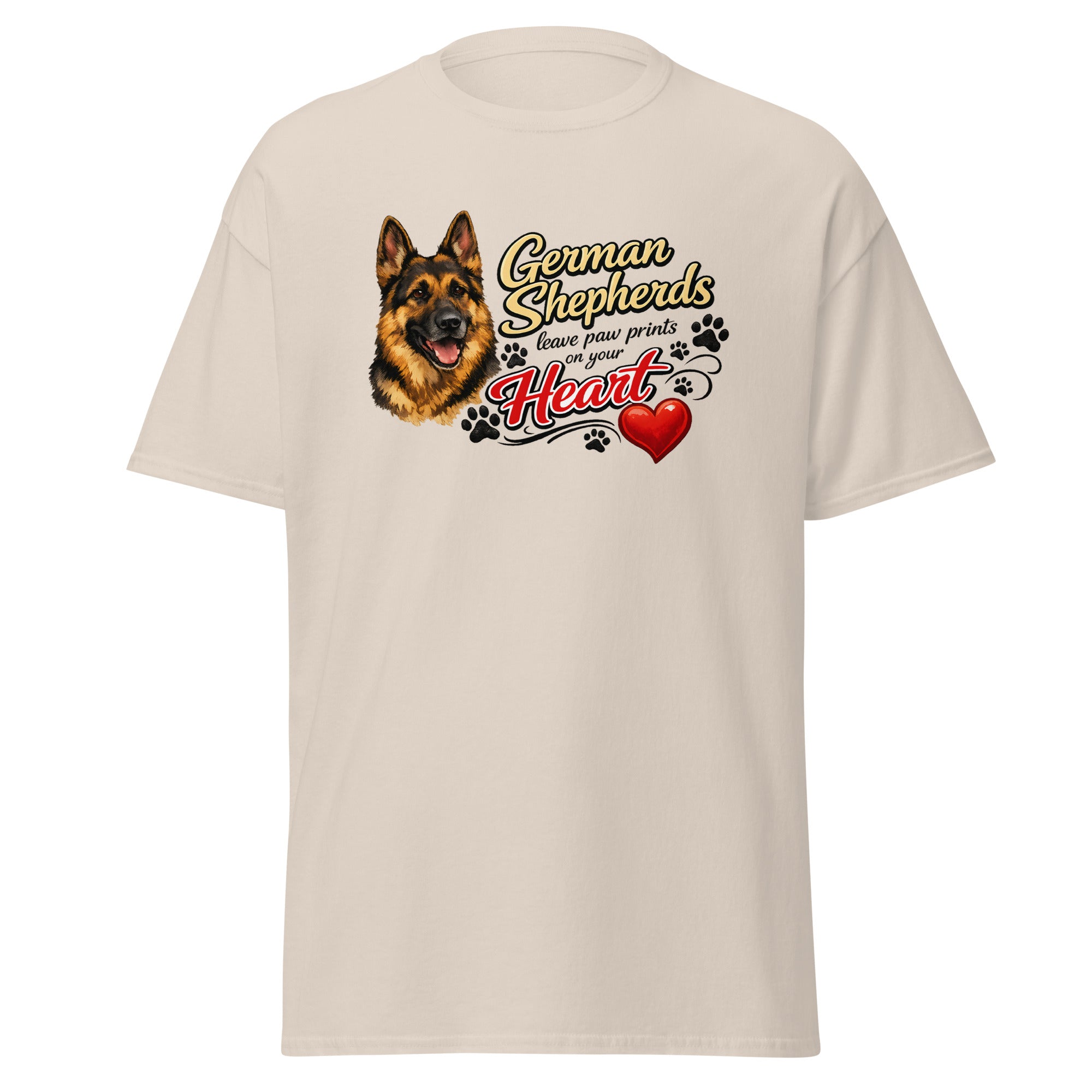 German Shepherd - Paw prints