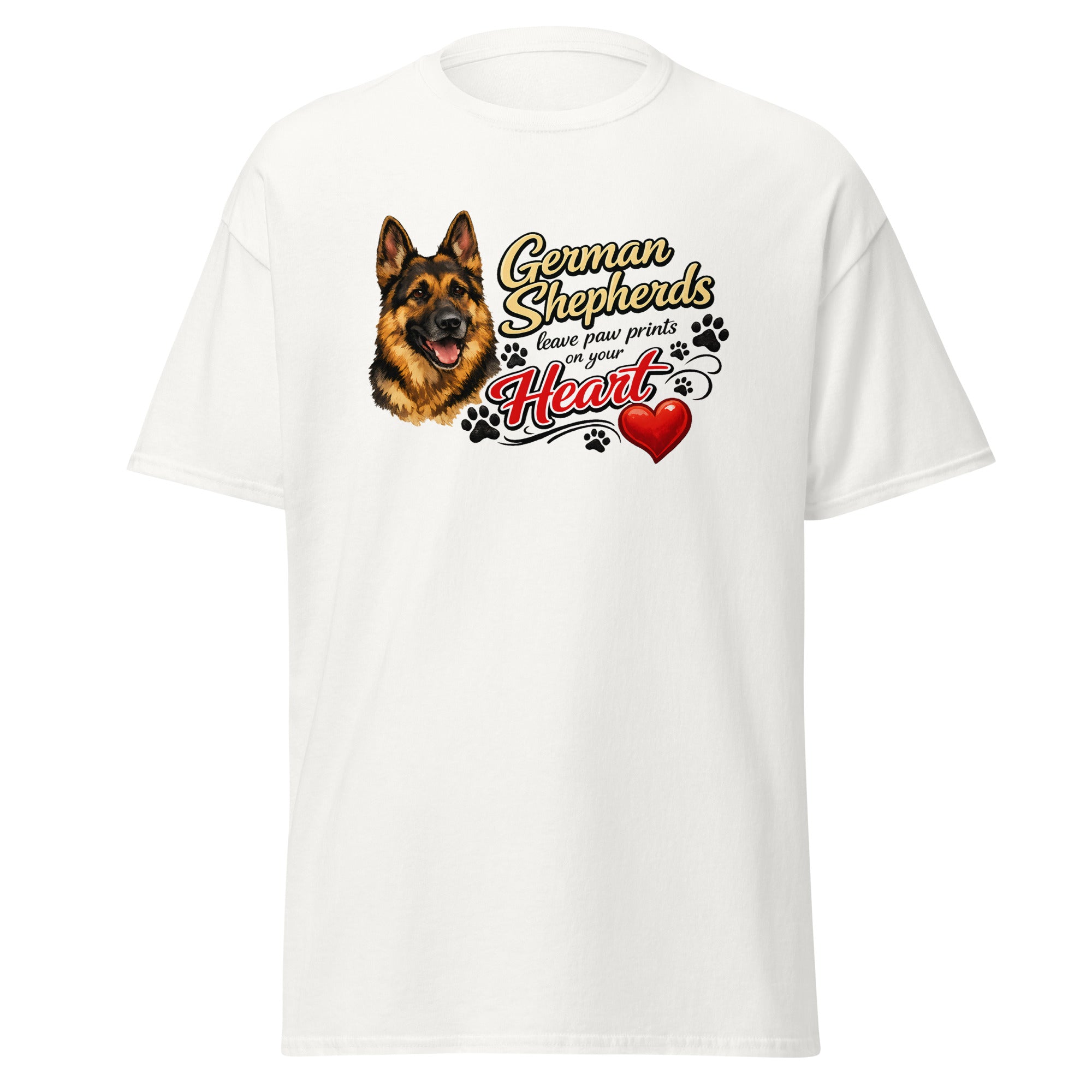 German Shepherd - Paw prints